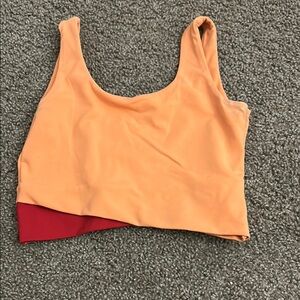 Orange and Red Women's Tank Top